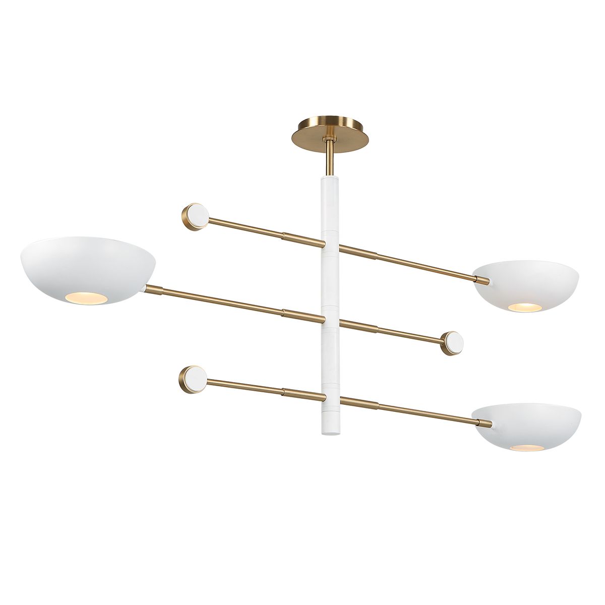 Swinger, 3 Lt Pendant - White