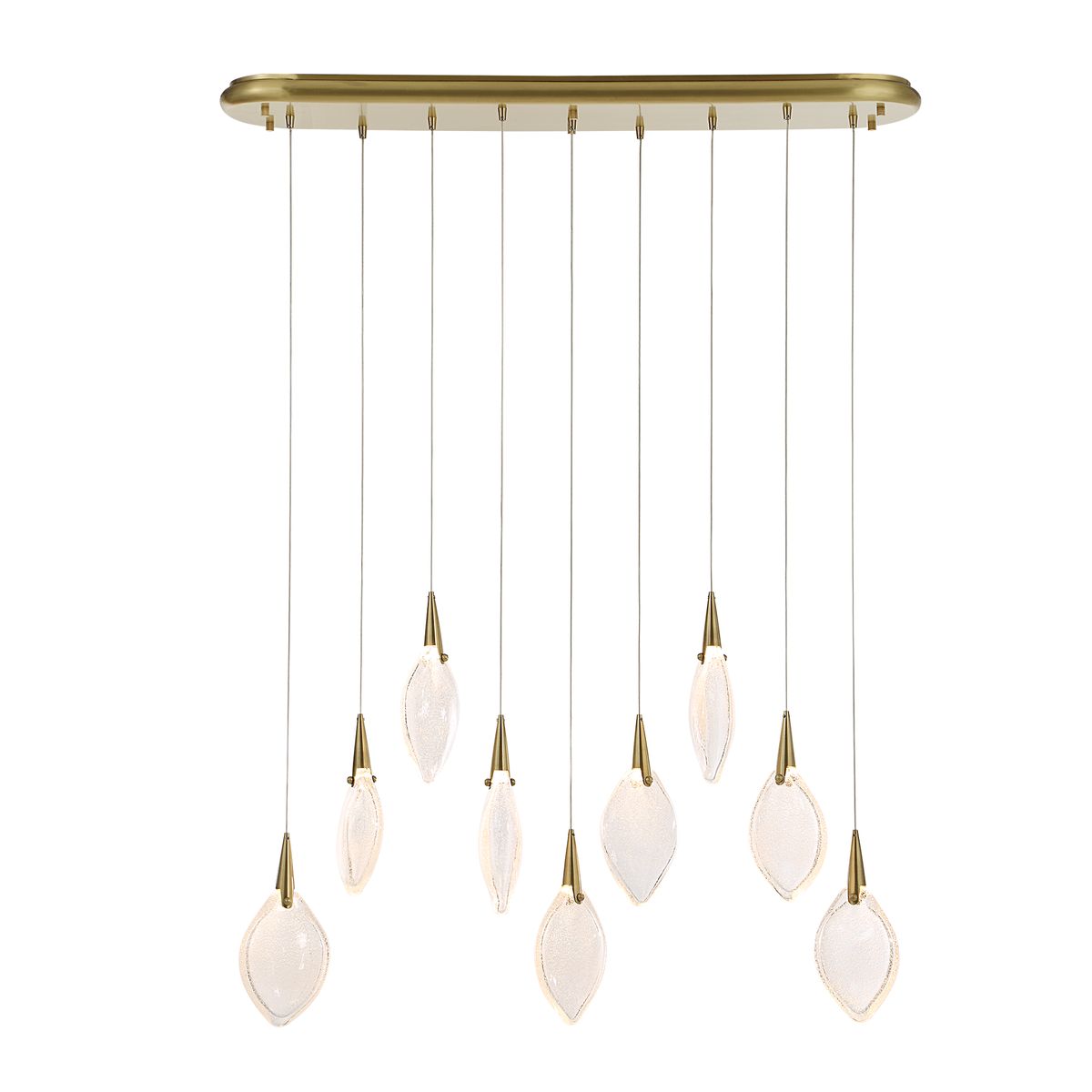 Deluge, 9 Lt LED Linear Pendant