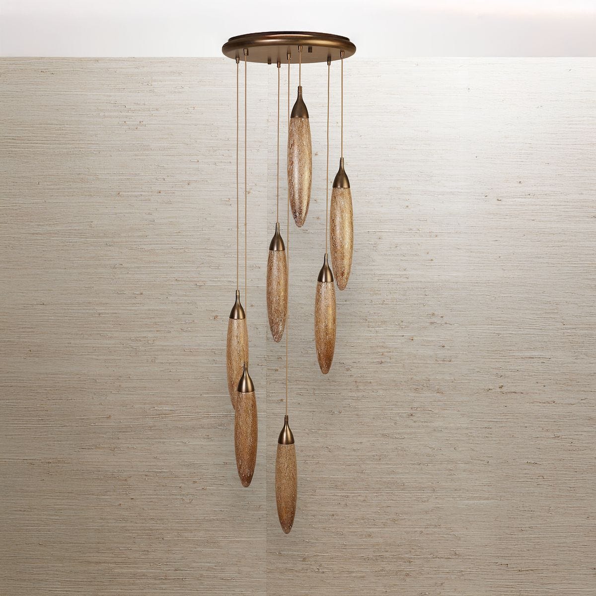 Lunar Drops, 7 Lt LED Pendant