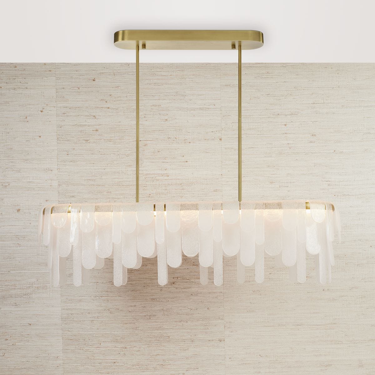 Draped Glass, LED Pendant
