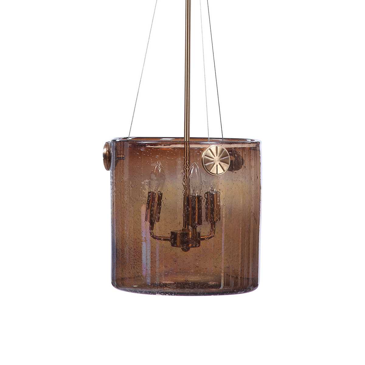 Golden Iridescent Pendant, 3 Lt Pendant