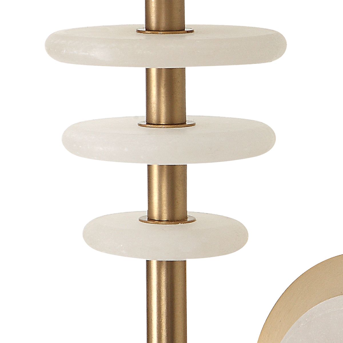 Alabaster Torch, 1 Lt Sconce