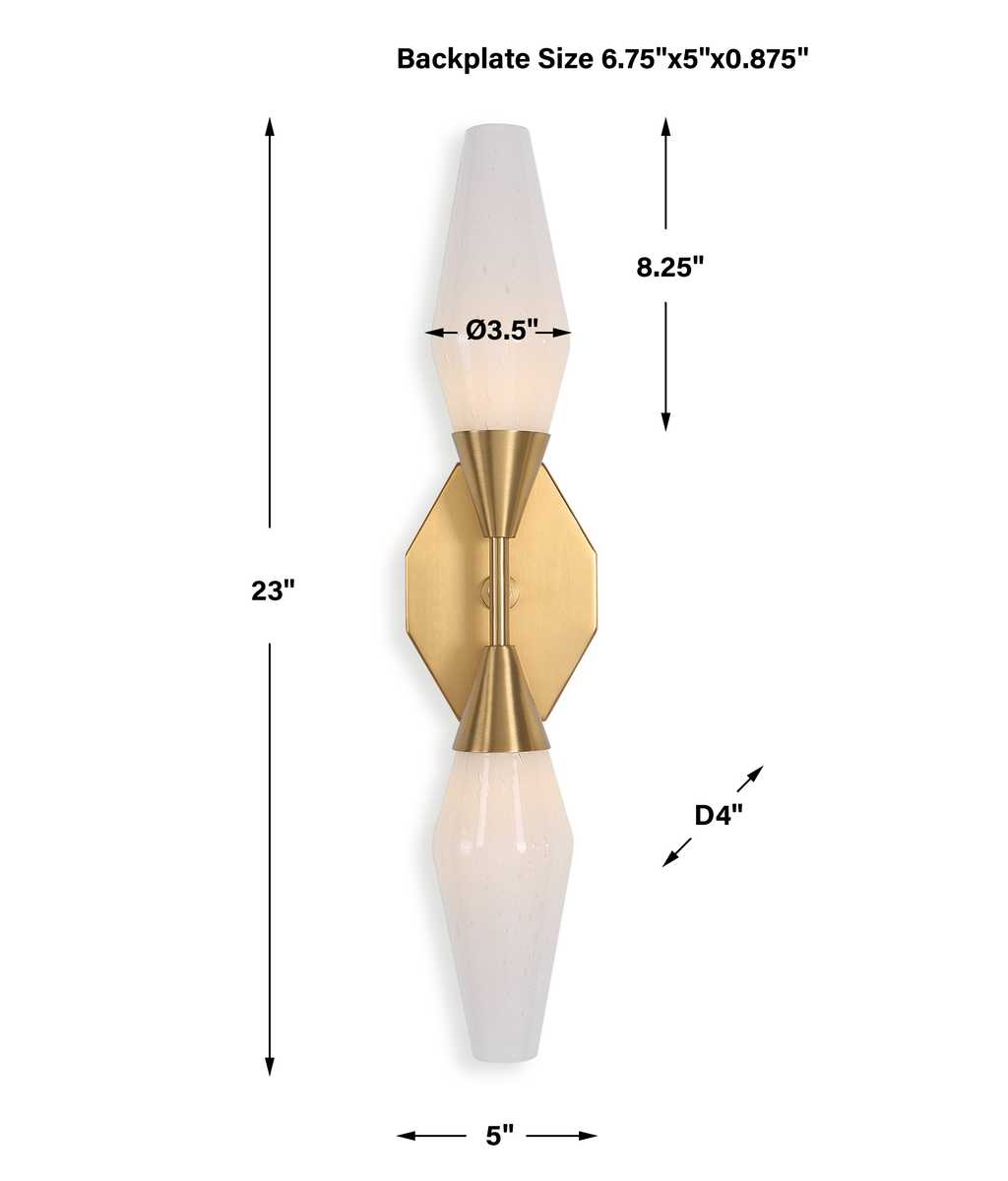 Agapanthus, 2 Lt Sconce - Brass