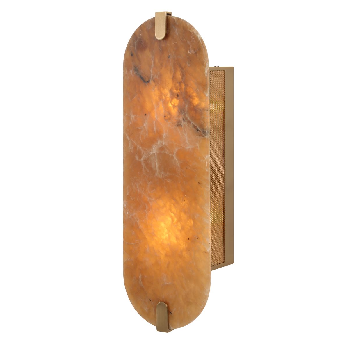 Lustrous, 2 Lt Sconce - Smoky Alabaster