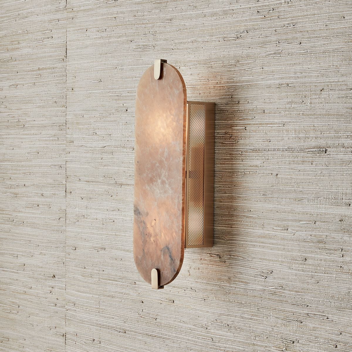Lustrous, 2 Lt Sconce - Smoky Alabaster