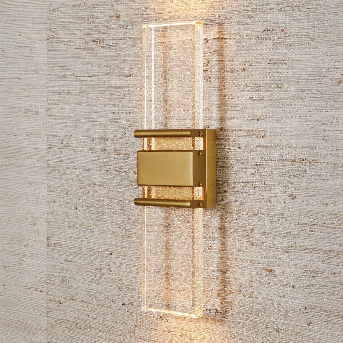 Banded Block, LED Sconce