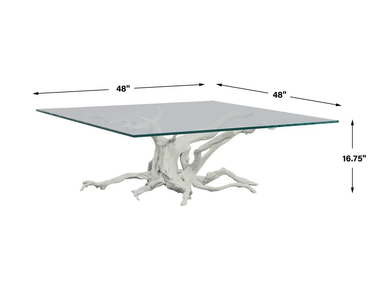Big Sur Coffee Table - White, 2 Cartons