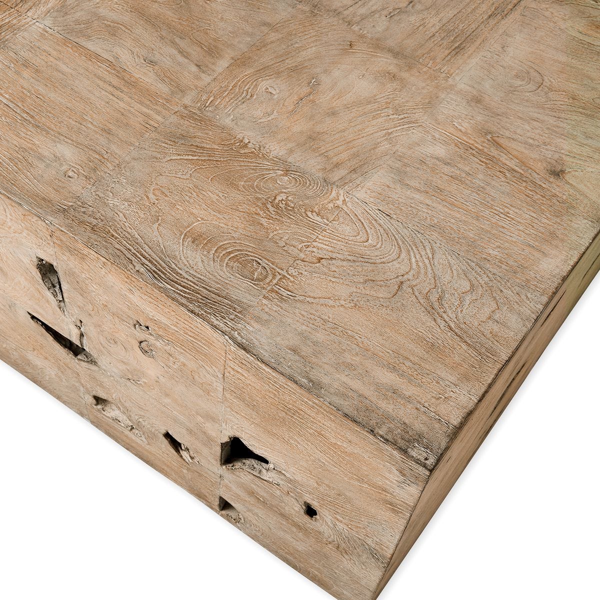 Teak Tac Toe Coffee Table - Light