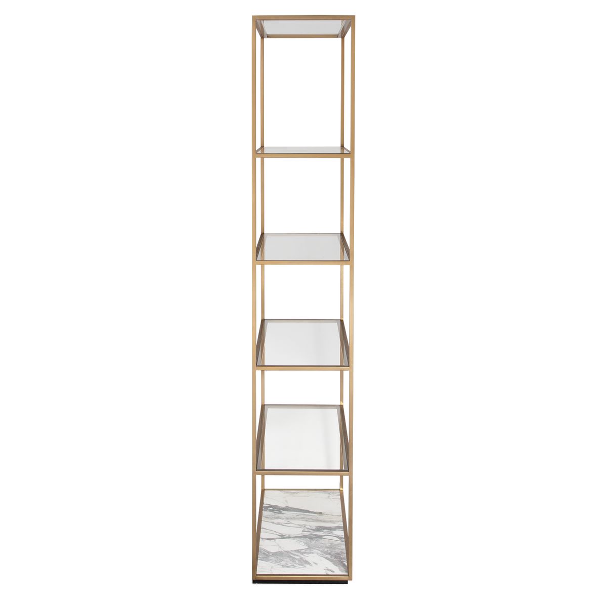Floating Plane Etagere - Marble/Brass