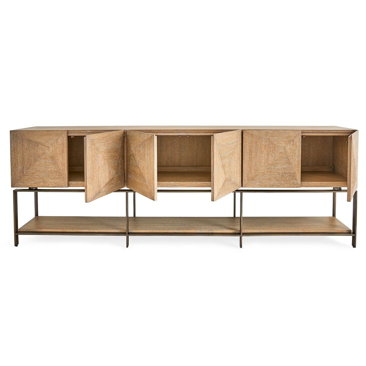 Trapezoid 6 Door Cabinet