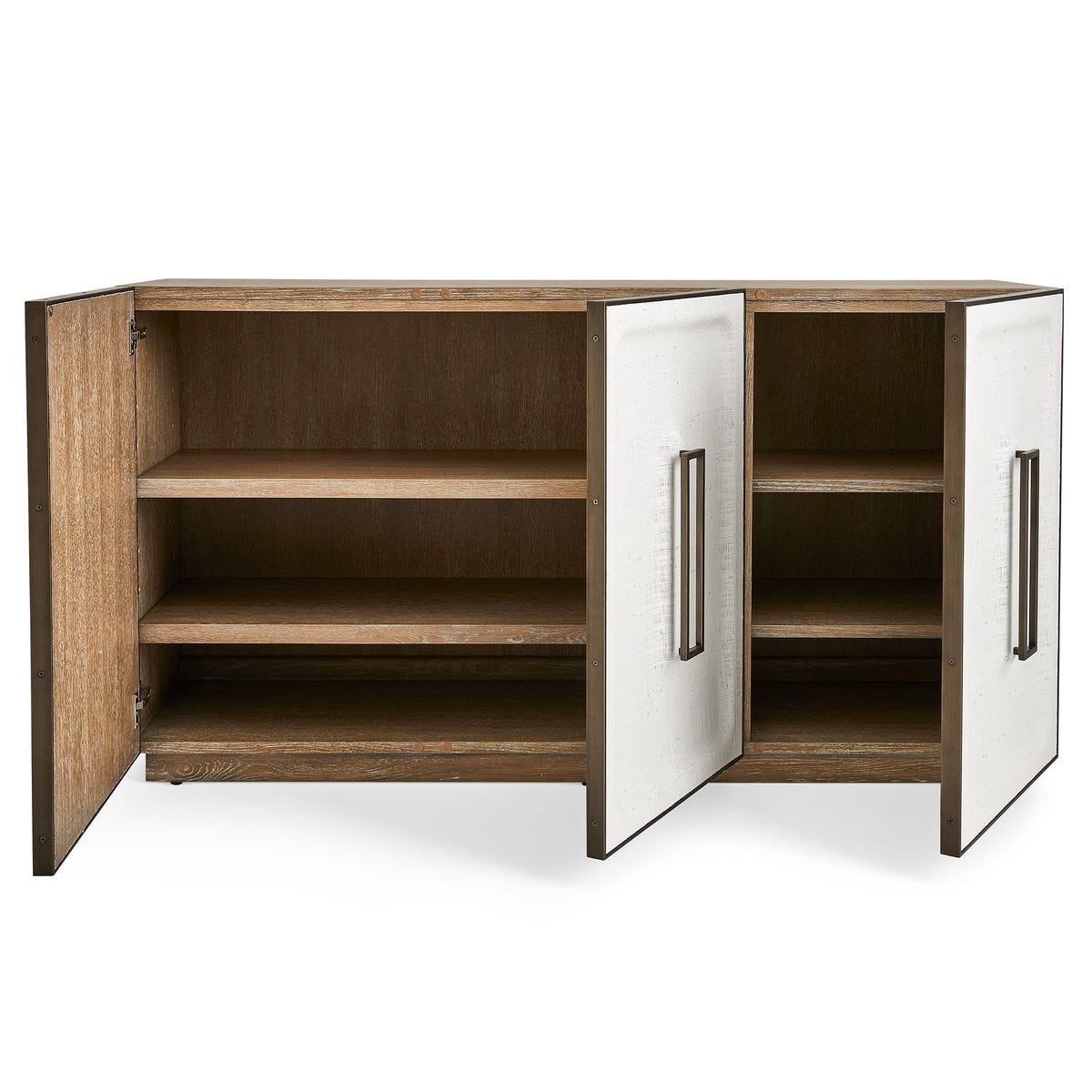 White Linen 3 Door Cabinet