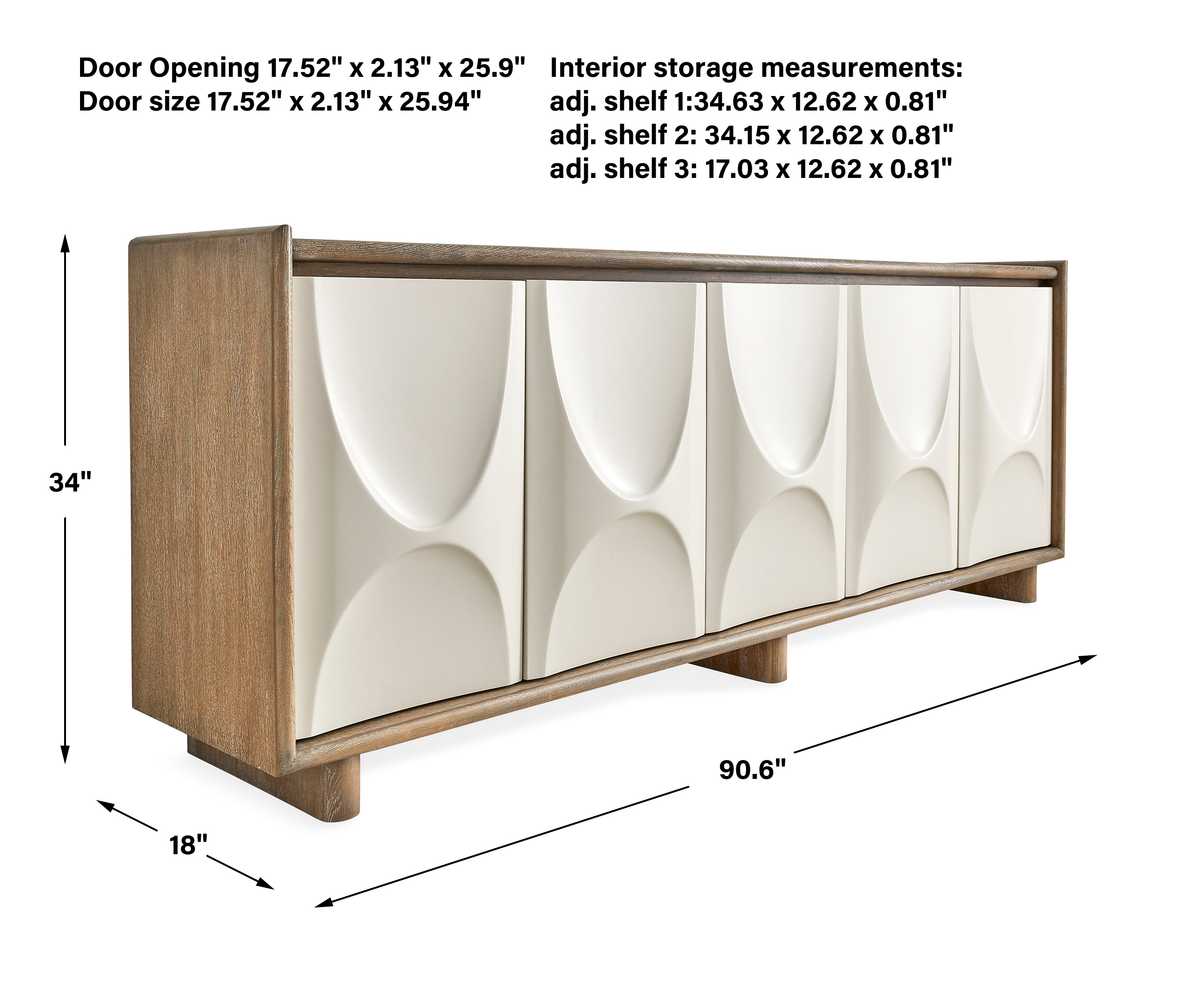 Swoosh 5 Door Cabinet