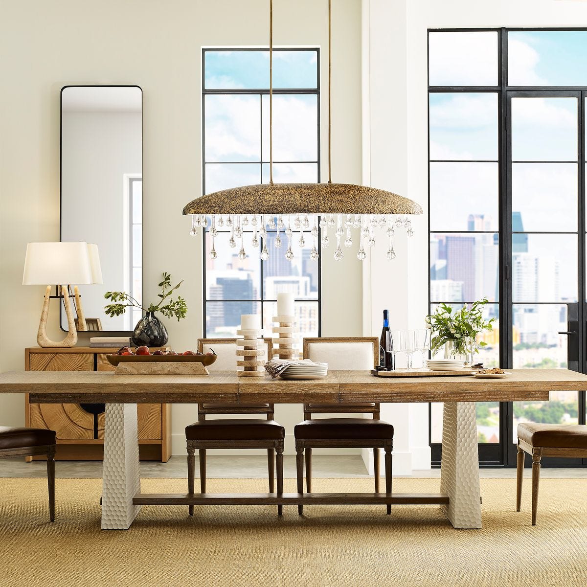 Hewn Extension Dining Table, 2 CARTONS
