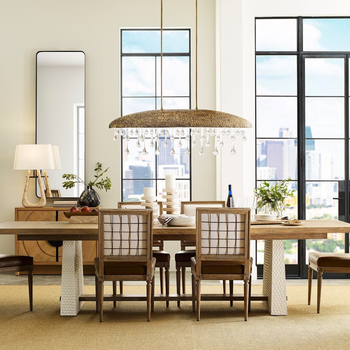 Hewn Extension Dining Table, 2 CARTONS