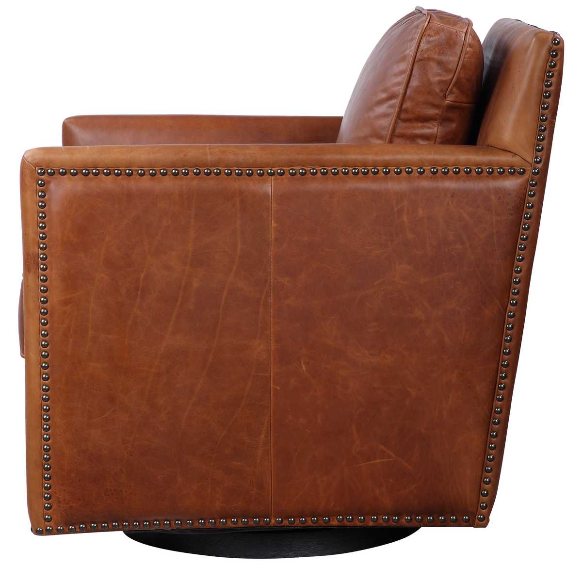 Roosevelt Swivel Chair - Cognac