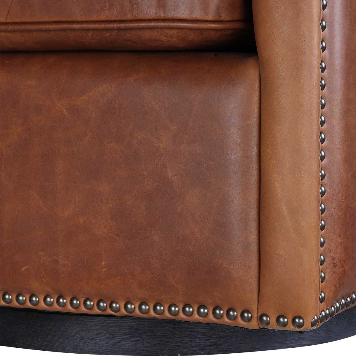 Roosevelt Swivel Chair - Cognac
