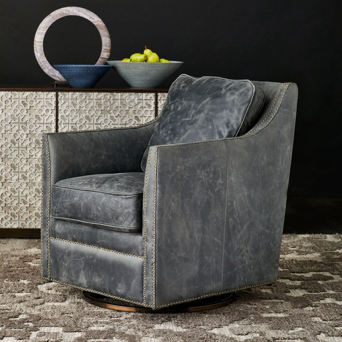 Inclination Swivel/Glider - Charcoal Gray