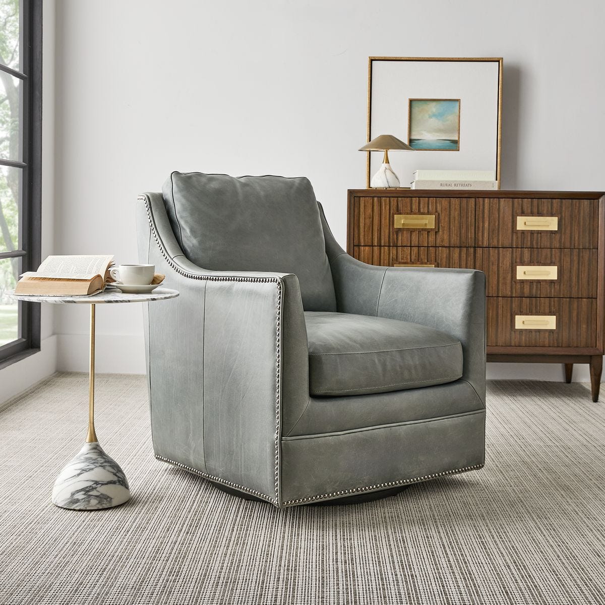 Drift Swivel Chair - Blue