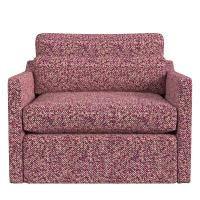 Slope Swivel Chair-and-a-Half - Tweedy Bird Purple Finch