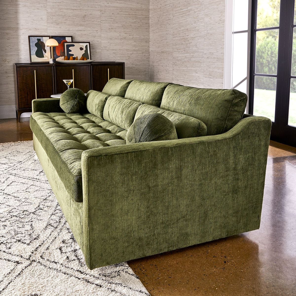 Slope 90 inch Sofa - Antique Loden