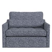 Slope Tufted Swivel Chair-and-a-Half - Catty Blue