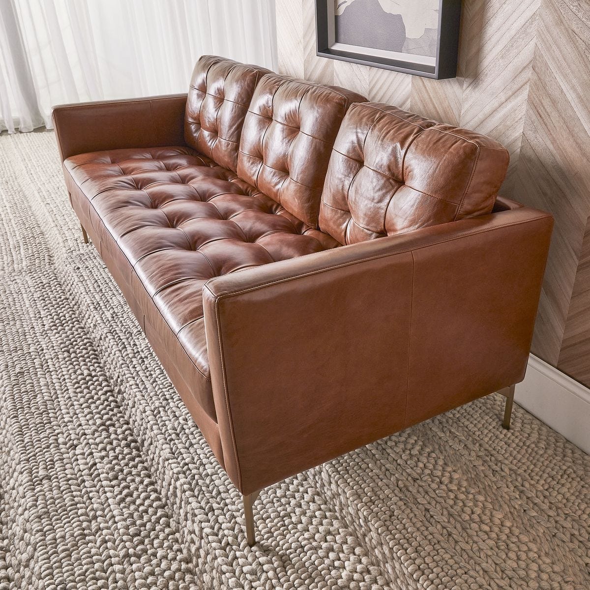 Ventura Sofa - Caramel Leather