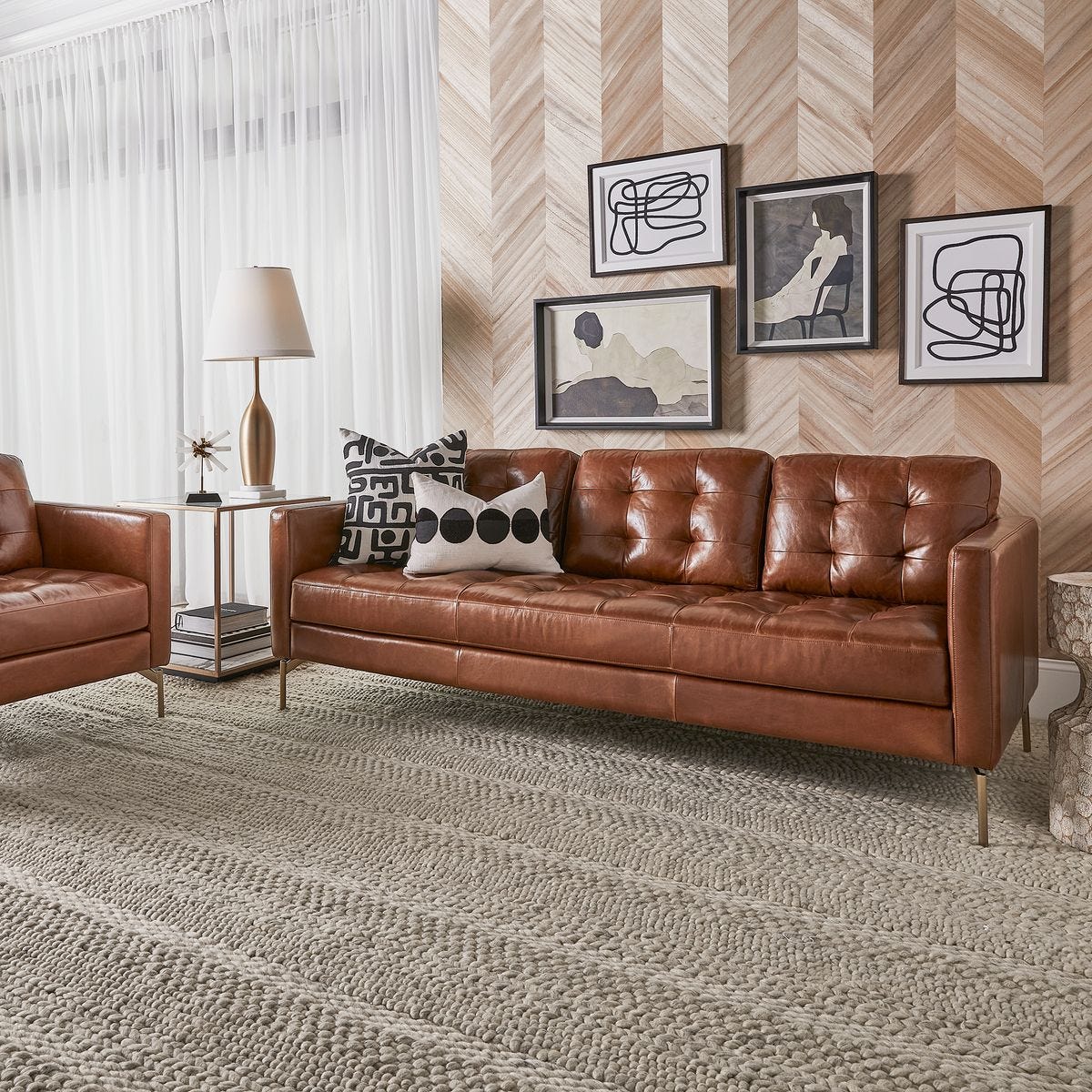 Ventura Sofa - Caramel Leather