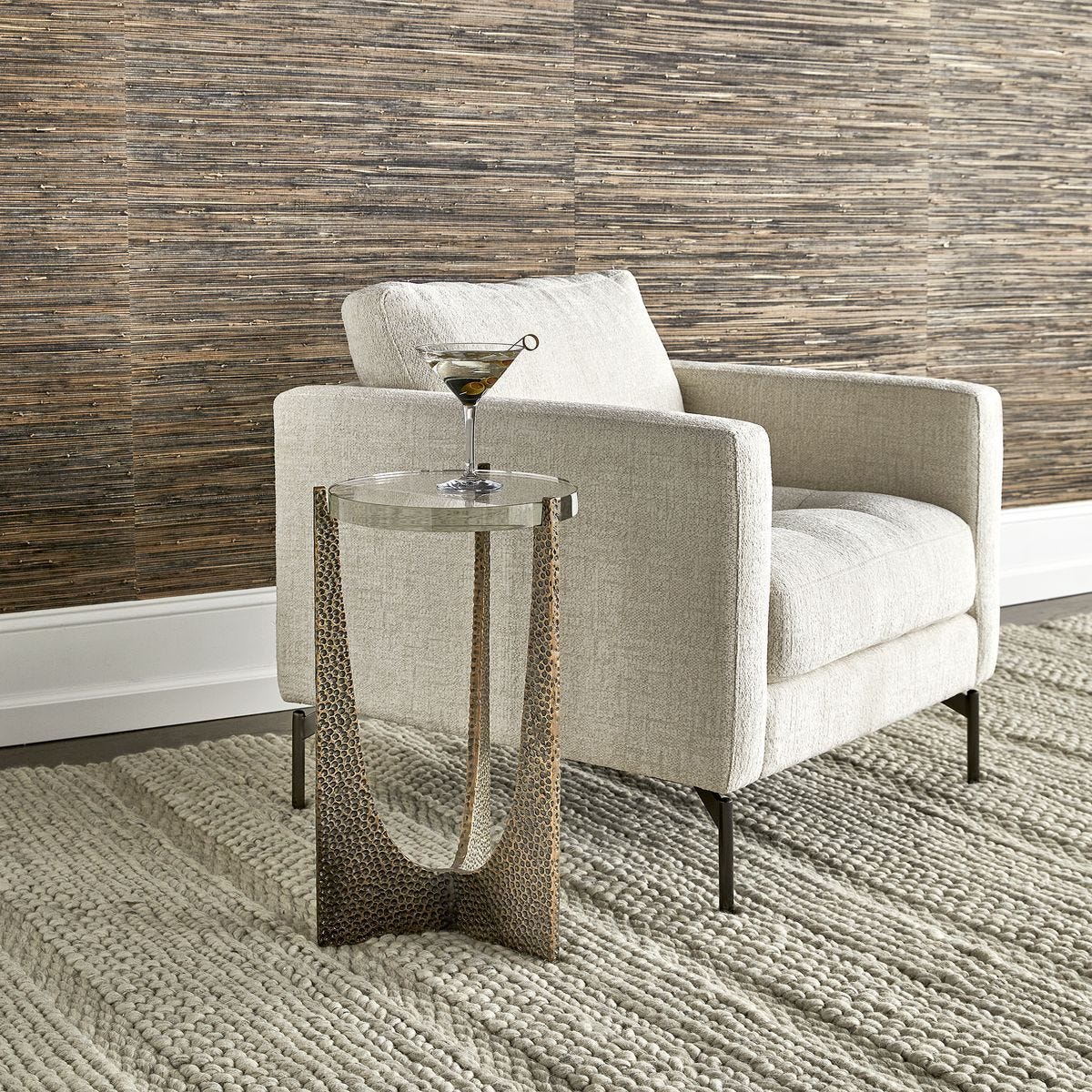 Ventura Chair - Ivory Chenille