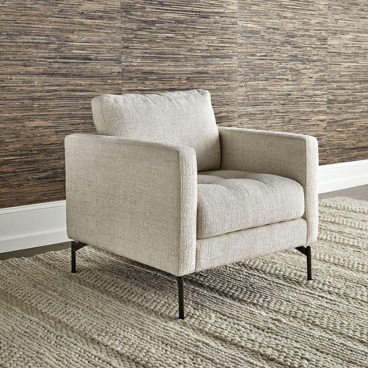 Ventura Chair - Ivory Chenille