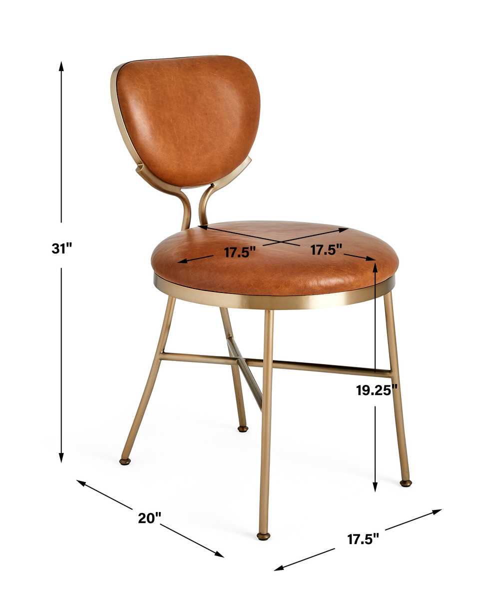 Perch Dining Chair - Dark Caramel