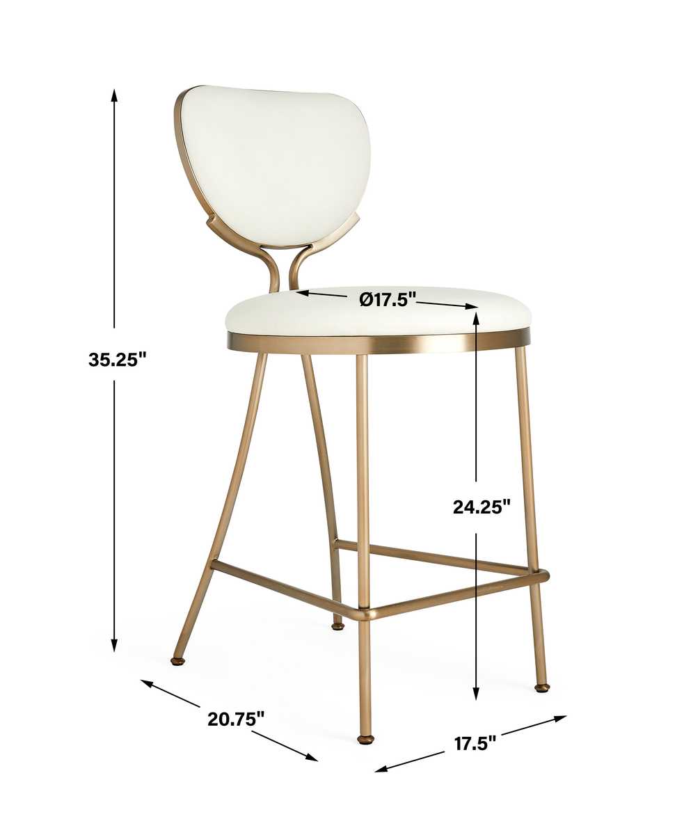Perch Counter Stool - Winter White