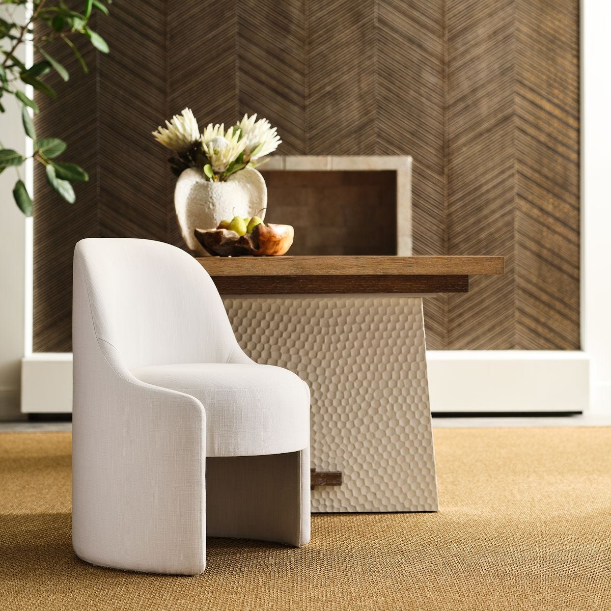 Cozy Capsule Dining Chair - Snow