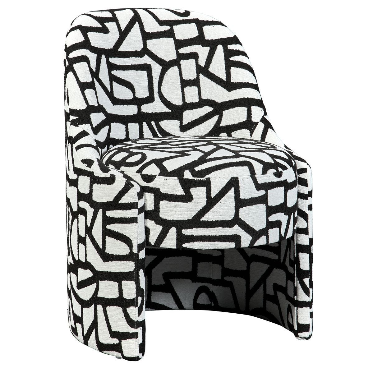 Cozy Capsule Dining Chair - Squiggle
