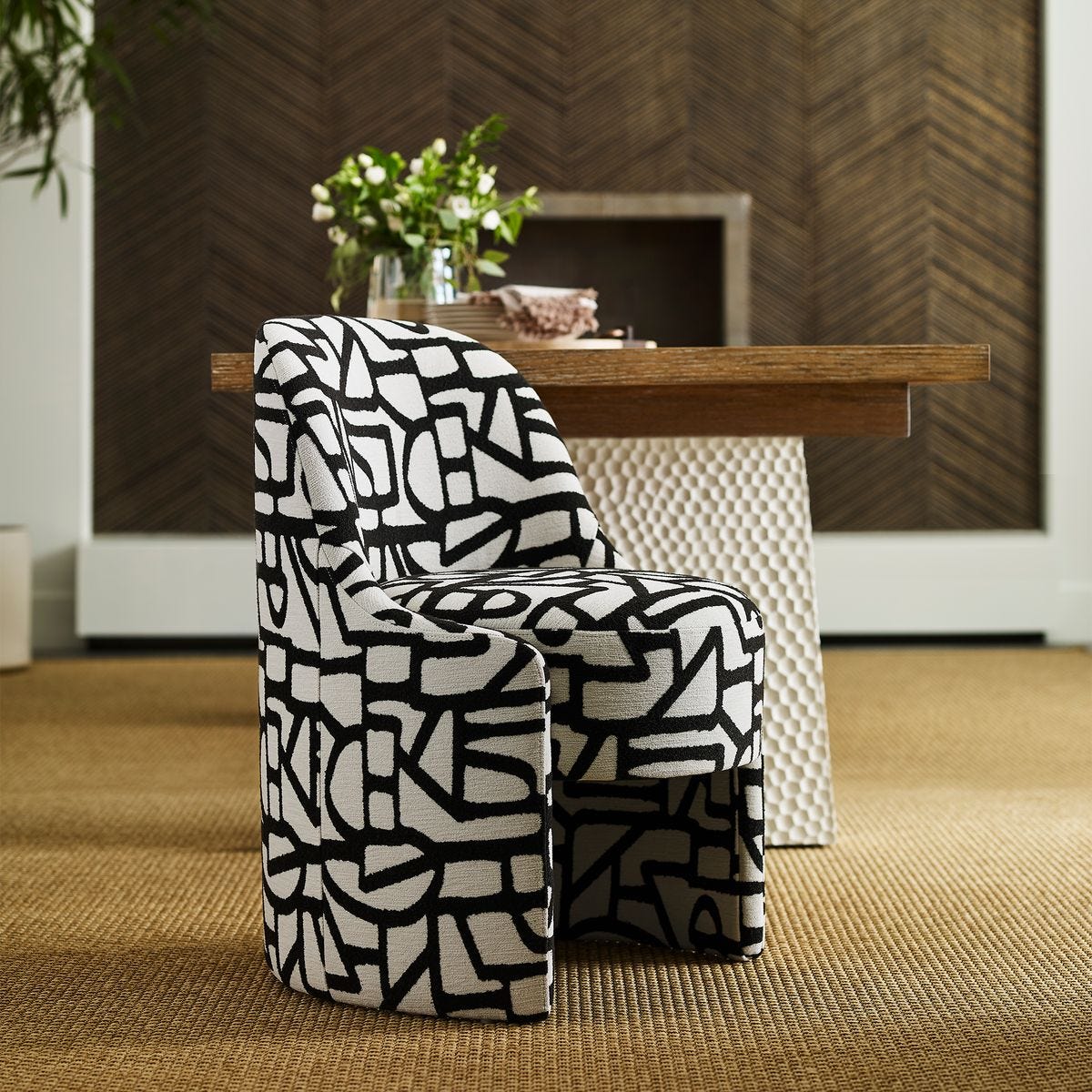 Cozy Capsule Dining Chair - Squiggle