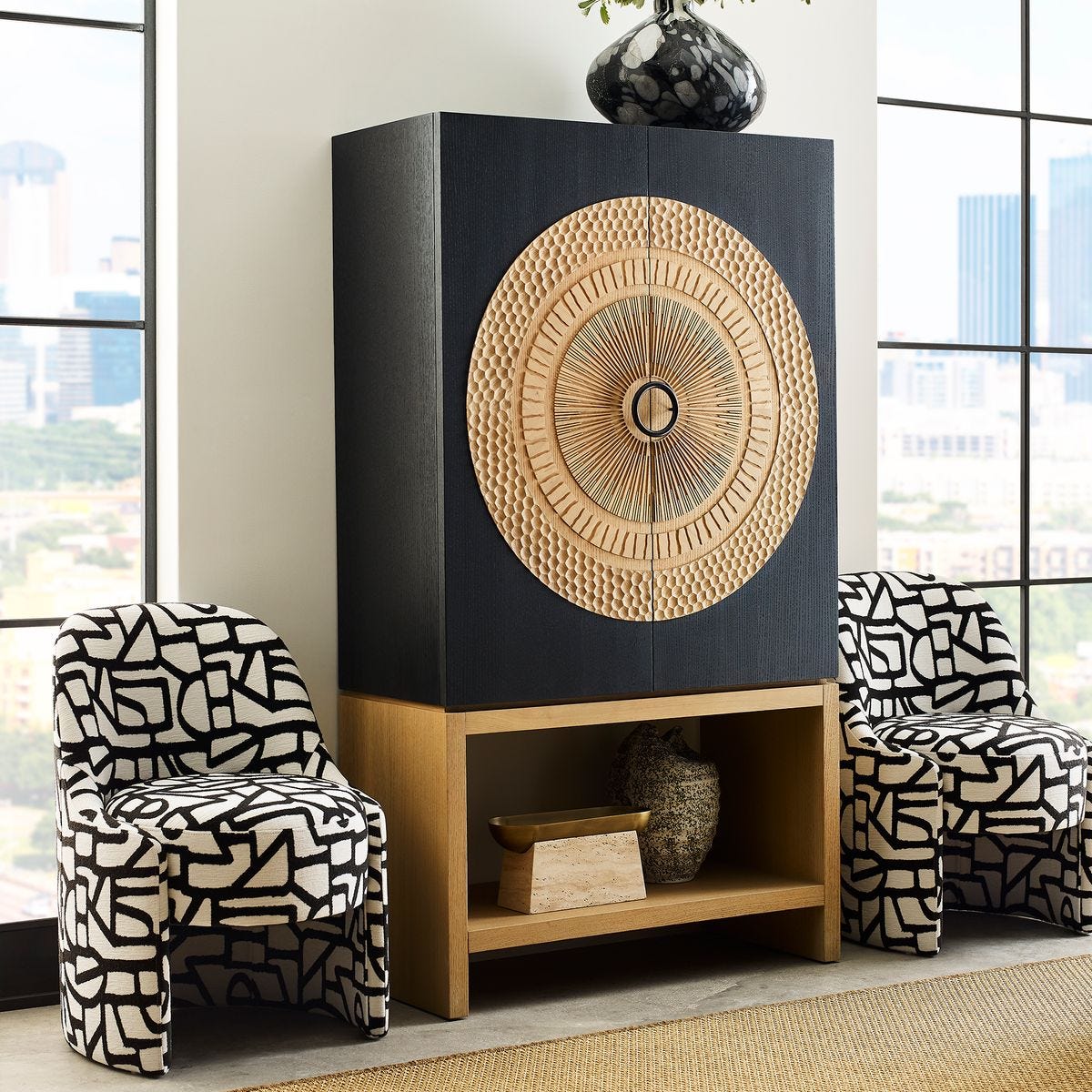 Cozy Capsule Dining Chair - Squiggle