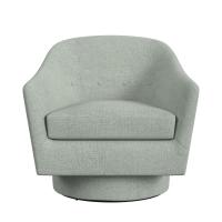 Coupe Swivel Chair - Criss Cross Sea Salt