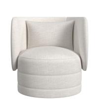 Sanctuary Swivel Chair - Lovely Linen Cream