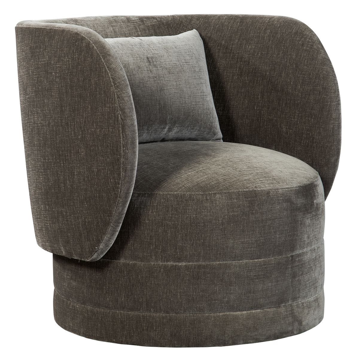 Sanctuary Swivel Chair - Lux Graphite
