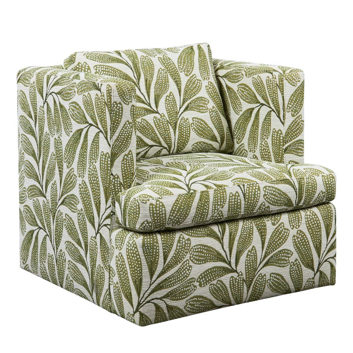 Elevated Swivel Chair - Hedge Green