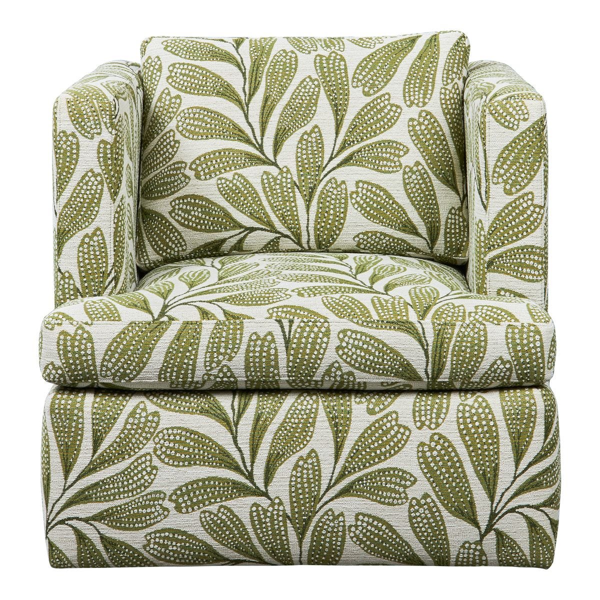 Elevated Swivel Chair - Hedge Green