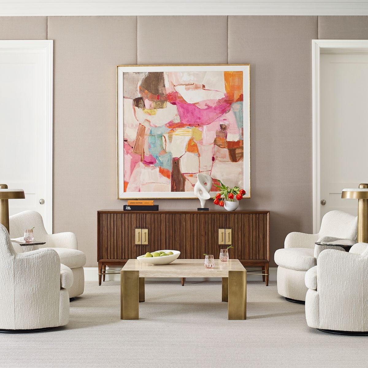 Chit Chat Swivel Chair - Cuddly Cream