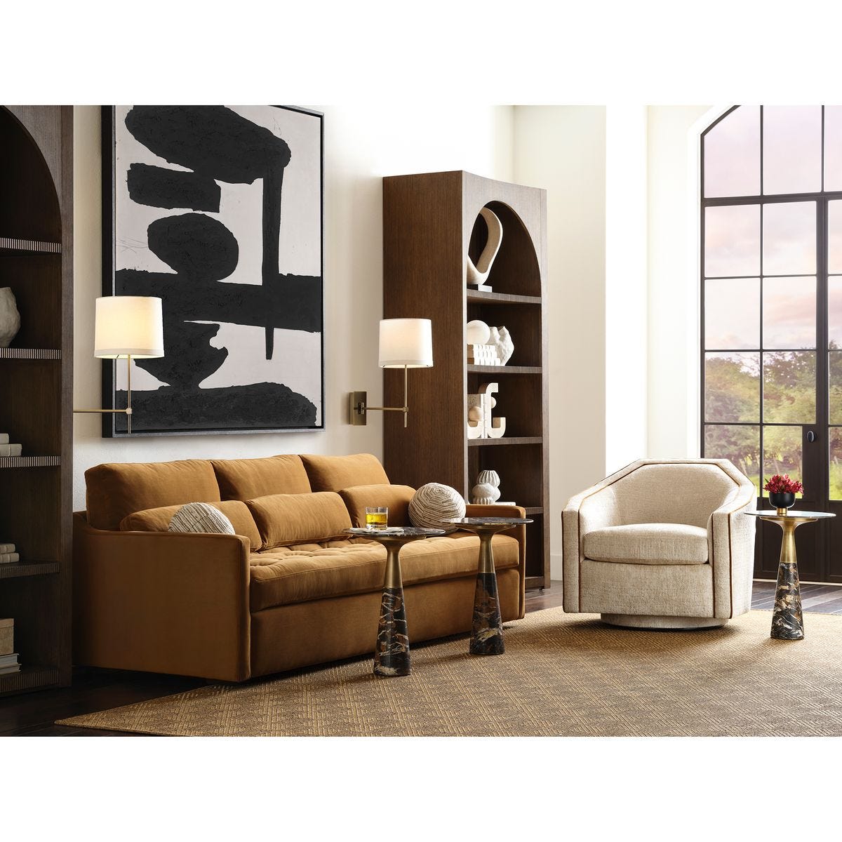 Repartee Swivel Chair - Splendor Sesame/Bliss Bronze