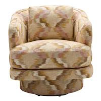 Cuddle Swivel Chair - Pastel Flame
