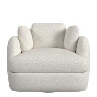 Scoop and a Half Swivel Chair - Cuddly Cream
