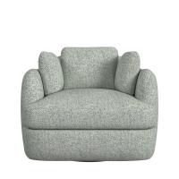 Scoop and a Half Swivel Chair - Tweedy Bird Sky