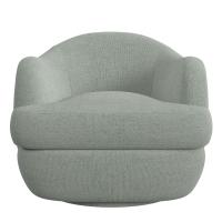 Scoop Swivel Chair - Criss Cross Sea Salt