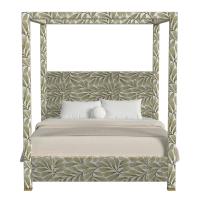 Hibernate Canopy Bed, King - Hedge Green, 3 Cartons