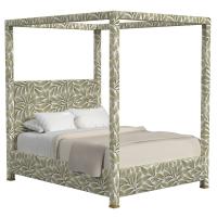 Hibernate Canopy Bed, Queen - Hedge Green, 3 Cartons