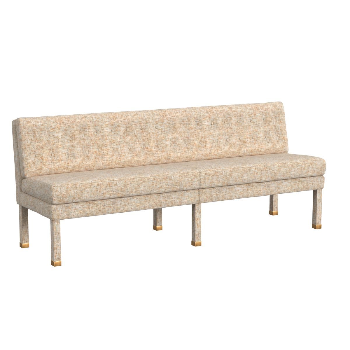 Approach the Bench Banquette, 84" - Thatched Butterscotch