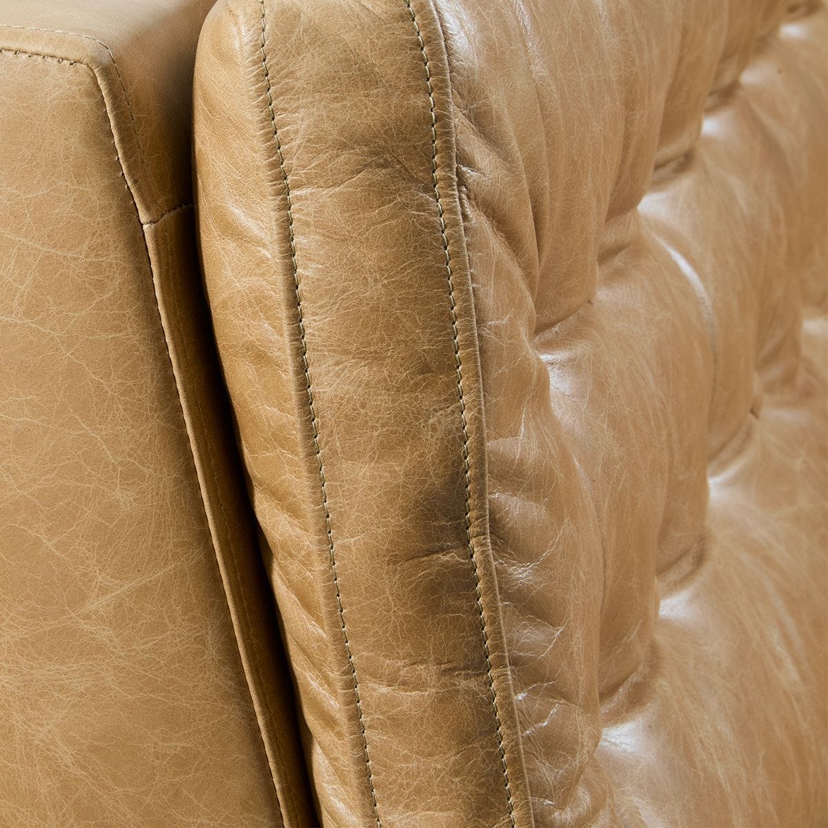 Approach the Bench Banquette, 84" - Parchment Leather